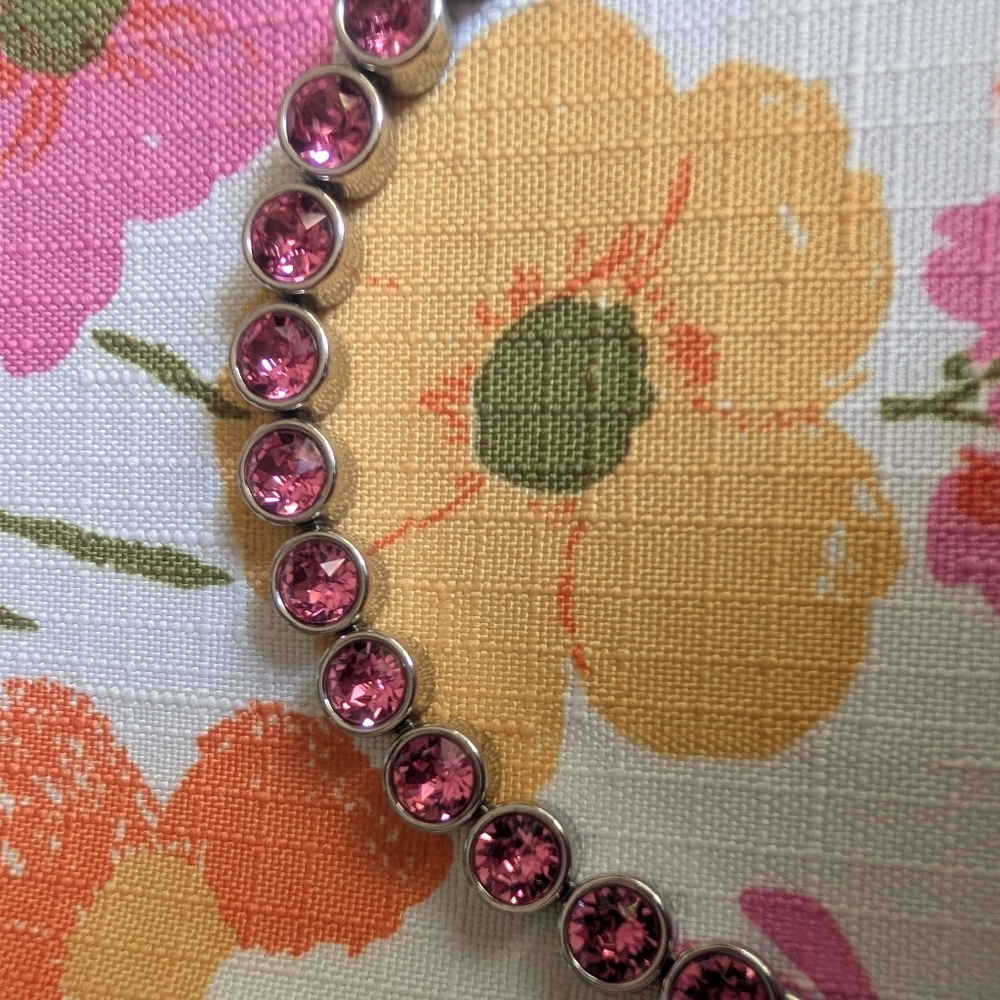 Touchstone Crystal Swarovski Pink Ice Bracelet